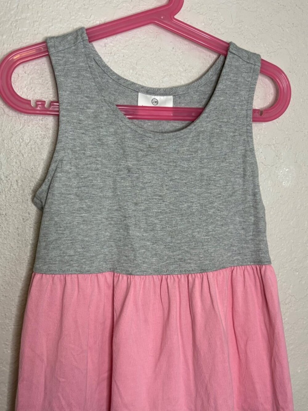 Hanna Andersson Girls Sleeveless Tiered Colorblock Dress Sz 130 (8 Years) - Picture 5 of 7